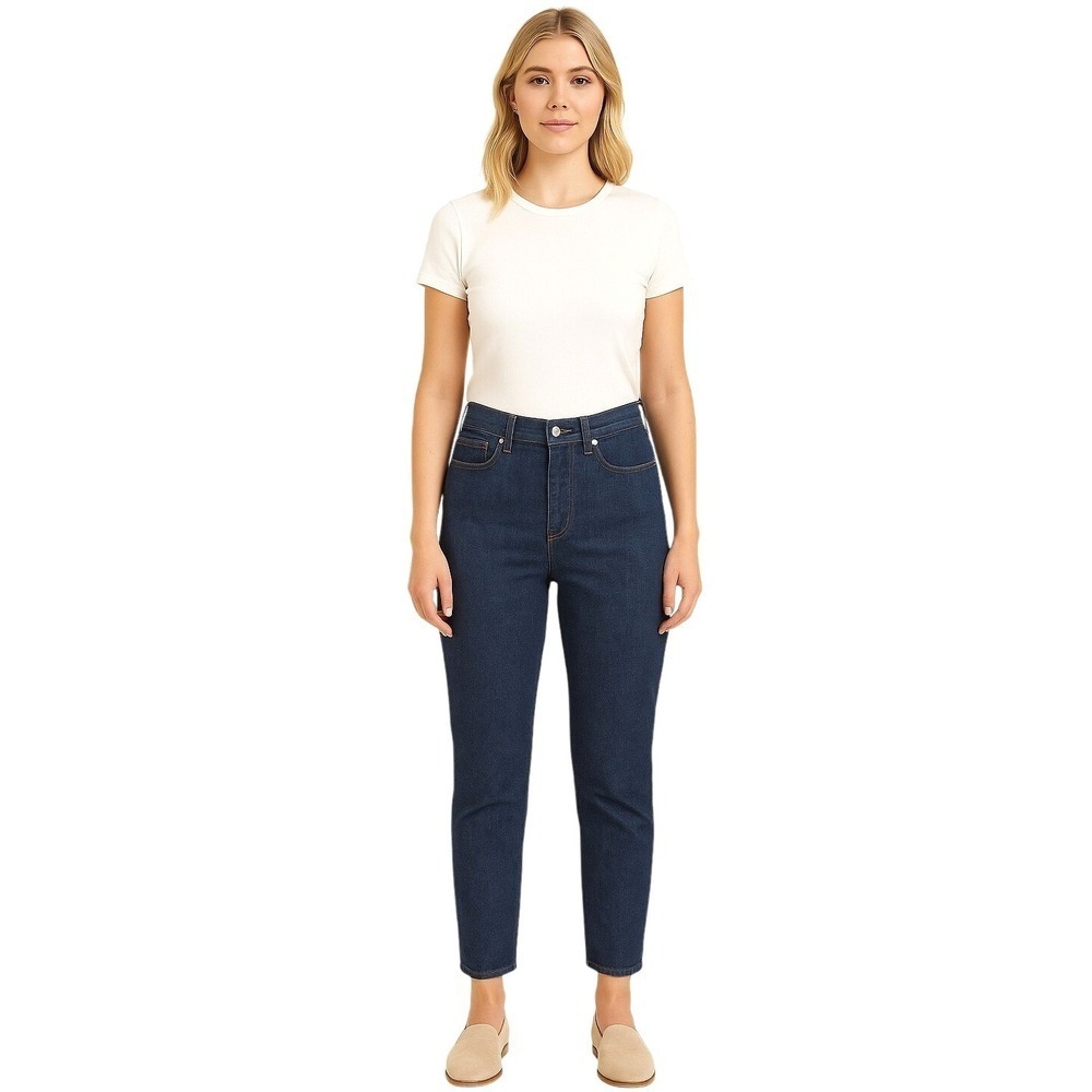 Everlane High Rise Ankle Jeans Size 27 Cotton Straight Jeans Cropped Ankle Boot